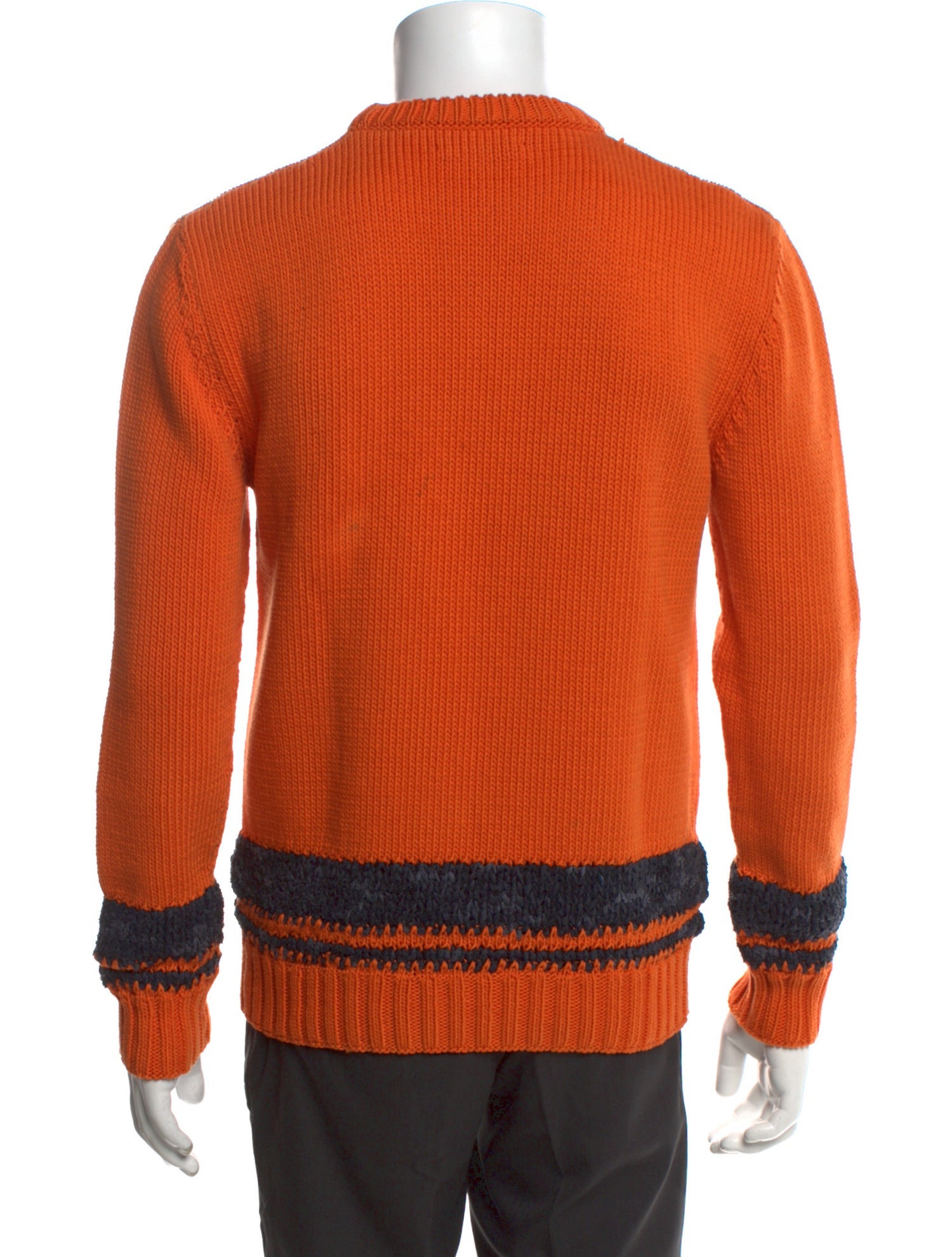 Hermès Striped Crew Neck Pullover